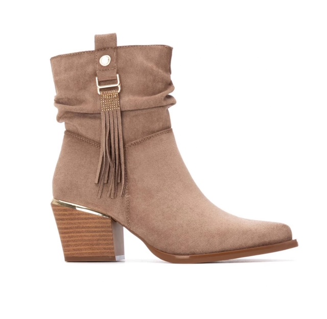 XTI Botin de mujer tacon 144461 Beige